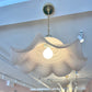 Vintage Murano Style Pink Swirl Pendant Chandelier