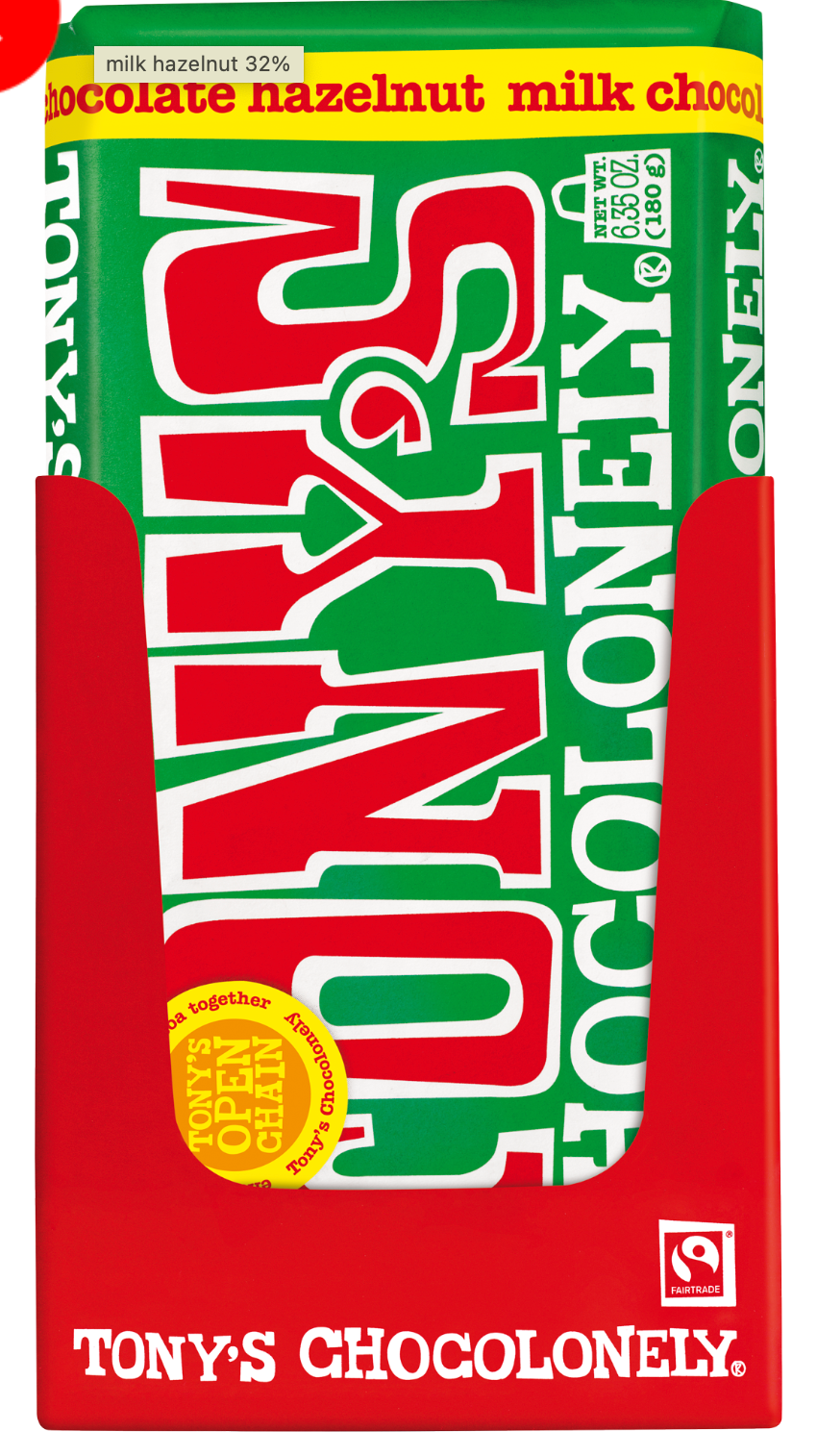 Tony's Chocolonely Chocolate Bars