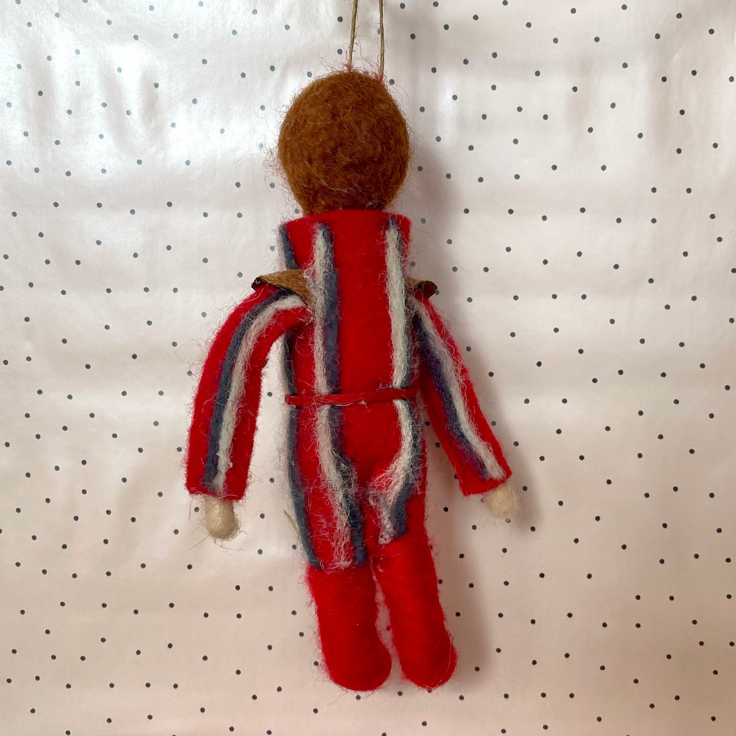 David Bowie Felt Holiday Ornament