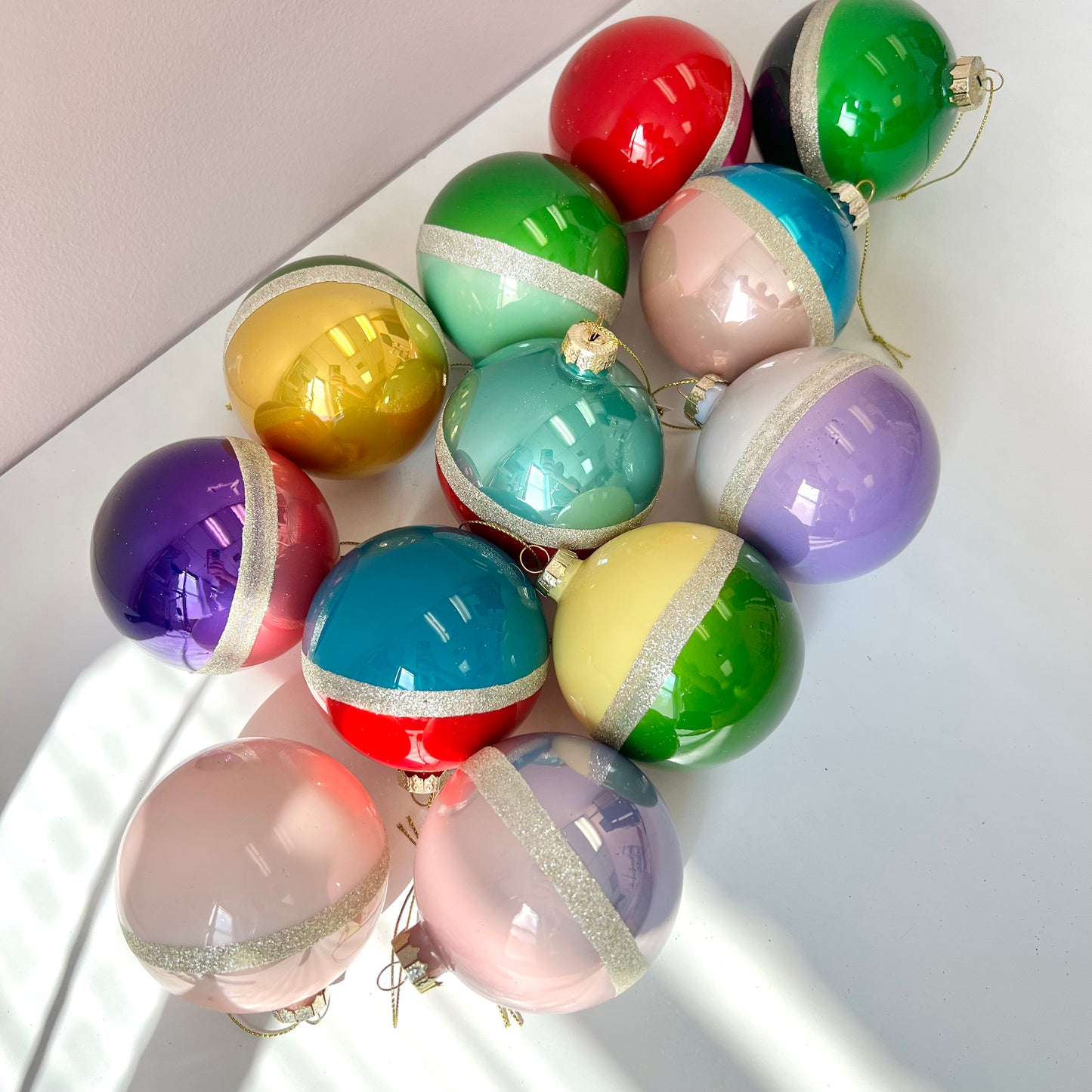 Duo Colored Large Bauble Ornament