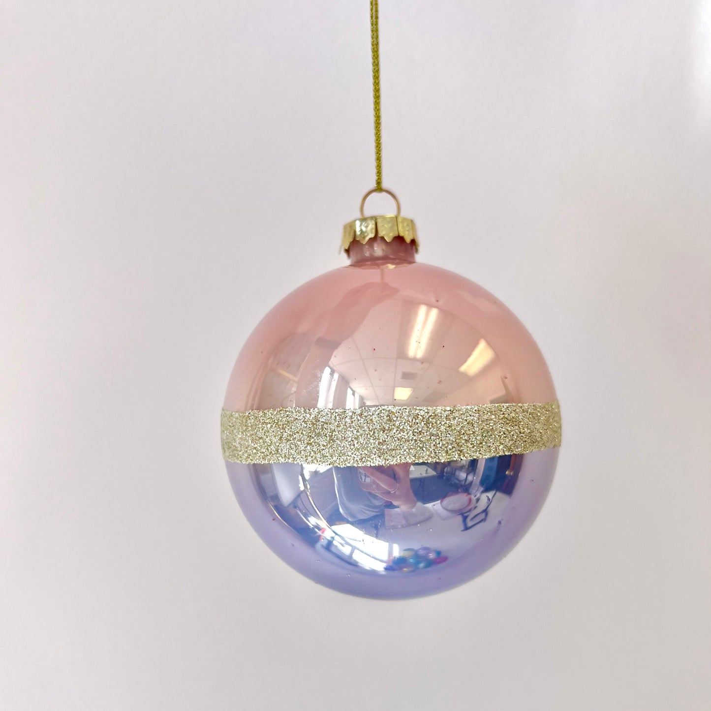 Duo Colored Large Bauble Ornament