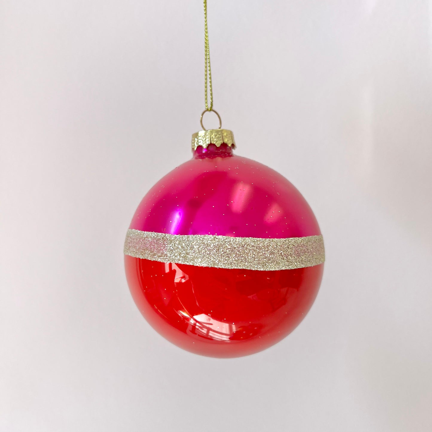 Duo Colored Large Bauble Ornament