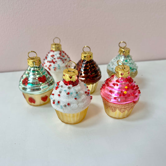 Cupcake Holiday Ornament