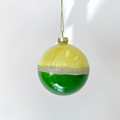 Duo Colored Large Bauble Ornament